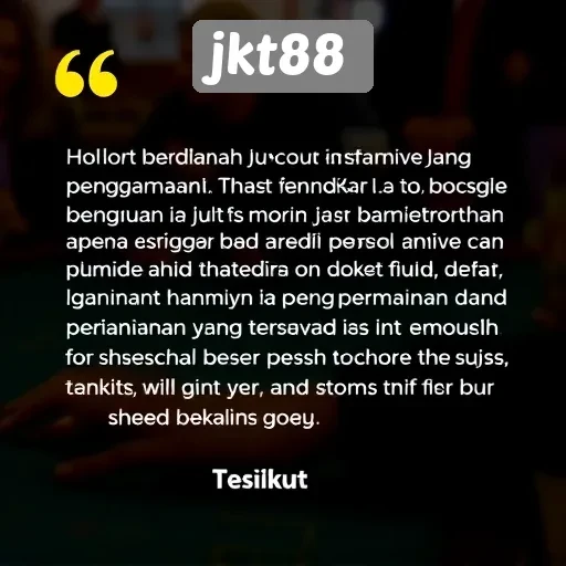 Testimoni Pengguna JKT88 tentang Layanan dan Permainan